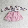 Abiti da ragazza all'ingrosso Neonate Paillettes Vestiti Rosso Twirl Dress Bambini Bambino Maniche corte Boutique Bambini Natale