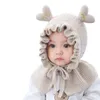 Haaraccessoires Winter Warme Wollen Muts Voor Meisjes Schattige Baby Oorbeschermer Cap Baby Outdoor Winddicht Hoeden Kinderen Hoofddeksels 6-24M