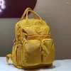 Ryggsäck mode kvinna vattentät nylon mjukt handtag fast multi-pocket resed Zipper Feminina School Bags Laptop 2024