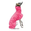 Dog Apparel Warm Jacket Waterproof Whippet Coat Winter Adjustable Greyhound Clothes Fleece Italian Supplies