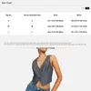 Damenwesten für Damen, stilvolles Crop-Top, Weste, V-Ausschnitt, ärmellos, Drei-Knopf-Weste, OL, einfarbig, Tanktop, Business-Arbeitskleidung