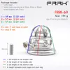 FRRK Spiked Cock Cage Erect Denial Vicious Male Chastity Device Brutal BDSM Stimulate Screw Penis Ring Tough Sex Toys 240102