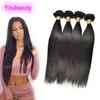 Indian Virgin Hair Extensions 4 of 5 bundels Body Wave Recht Extensies van echt haar 3 bundels Dubbele inslagen 830 inch Natuurlijk Colo5776918