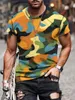 Homens Camisetas Exército Selva Camuflagem 3D Impressão T-shirt Manga Curta Verão Para Homens Oversized Moda Rua Roupas Tops
