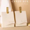 20PCS Champagne Favor Boxes Wedding Favor Baby Shower Chocolate Holder Party Reception Table Decor Sweet Package with strings