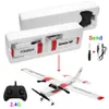 Avion électrique débutant RC RTF Epp Foam UAV Kit d'avion planeur télécommandé Cassna 182 Aircraf Plus de batterie Augmente le temps de vol 231229