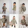 Stile coreano Primavera Autunno Abiti coordinati per la famiglia O-Collo Tuta a maniche lunghe Retro Felpe casual Abbigliamento per la famiglia E16202 240102