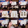 Koreanische ohrring Stil schmuck Frauen 925 Silber Nadel Zirkon Perle Valentinstag Mädchen Geschenk Aussage Ohrringe Großhandel ZZ