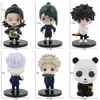 Jujutsu Kaisen Standing Action Figure Q Versão Adverge Motion Figure Box Set (pacote com 6)