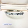 Bracciale di design di lusso di alta qualità Bracciale da donna per pneumatici per auto Set in argento sterling S925 con pietra classica in stile ampia edizione completa con scatola originale