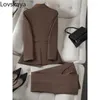 Pantaloni a due pezzi da donna Nero Rosso Abito da donna con pantalone Abbigliamento da lavoro Formale 2 set Giacca e pantaloni da donna