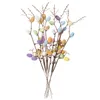 Fleurs décoratives 10 pièces branche de Pâques brindille d'oeuf réaliste faux choix printemps cadeau vase remplissage ornement table pièce maîtresse remplissage oeufs