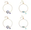 2020 turc chanceux bleu cristal mauvais œil bracelets pour femme à la main chaînes en or bijoux chanceux Bracelet femme bijoux 71 R27982977