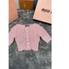 Women's Knits & Tees Mm Home 24 Early Autumn Love Button Decoration Fashion Versatile Knitted Cardigan Slim Fit Short Style