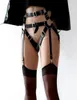 Ceintures Sexy femme cuisse Bondage harnais bas ceinture érotique Lingerie cuir jambe sangle Punk Goth mariée jarretières pôle danse robe 6450399