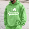 Men's Hoodies Male Hoodie St Patrick Day Pullover Fashion Sweatshirt Holiday Sweatshirts Logo Print Clothing Tops Hip Hop Oversize Sudaderas