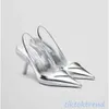 Chaussures formelles à talons hauts chaussures de banquet en strass de créateur chaussures habillées de luxe pour femmes boucle triangulaire classique chaussures à talons aiguilles décoratives 35-42 avec boîte