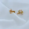 Kolczyki stadniskie francuskie celebrytka Naturalna frytillaria kwiat projekt mały zapach cesarzowe klipy do uszu biżuteria