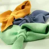 Foulards écharpes en tricot de couleur de bonbons pour les femmes en hiver chaude croix faux collier de cou châle enveloppe de châle à froid