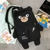 Skolväskor söt björn ryggsäck för högskolestudenter koreanska harjuku corduroy kvinnor axelväska fritid resor flickor kawaii ryggsäckar