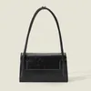 Kvällspåsar Gentle Simple Women's Bag Leather Luxury Handväskor Högkvalitativ underarm för kvinnliga damer en axel liten fyrkant