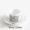Creative Horse Anamorphic Cup Miroir Réflexion Colibri Tasse Café Thé Ensemble Avec Coaster 90ml220ml bouteille d'eau 240102
