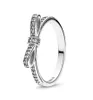Real 925 Sterling Silver CZ Diamond Bow Ring mit Originalbox Set Fit Style Wedding Engagement Schmuck für Frauen Mädchen253H4792864