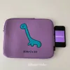 Ins dinosaure violet mignon housse pour ordinateur portable Table pochette de protection sac 11 14 15.6 pouces dessin animé fermeture éclair sac pour ordinateur portable Ipad 231229