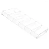 Dekorativa plattor transparent akryl 6-fack solglasögon förvaringsskärm Tray Box Holder Jelwery Arrangörer Rack Case Retail