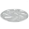 Plates Durable Oyster Dish Stainless Steel Plate Round Large Capacity Family Restaurant Tray