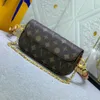 Роскошный брендовый дизайнерский мешок Сумочка Reconeta M81911 Кошелек на цепочке Маджонг Письмо Старый цветок Мода Подмышки Винтажная сумка через плечо Маленькая сумка на одно плечо
