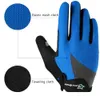 ROCKBROS Cycling Gloves Sponge Pad Long Finger Motorcycle Gloves For Bicycle Mountain Bike Glove Touch Screen Gloves240102