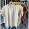 Męskie damskie projektant mody Tshirt Tshirt High Street marka Ess ósma sezon Flocking Letter krótki rękaw SMQ4 Eiyy