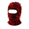 Bandanas 1PC Distressed Tassel Cool Ski Mask Hip Hop Windproof Knit Hats Unisex Beanies Elastic Coldproof Balaclava for Women & Men