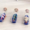 Wazony 3PCS Glass Bottle rzemiosła Obecna ozdoba żaglówka ozdobna do domu