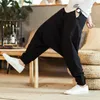 Pantaloni da uomo Uomo Harajuku Nero Cargo Harem 2024 Cavallo basso Pantaloni da uomo Tasca Streetwear Pantaloni sportivi Hip Hop Pantaloni maschili coreani