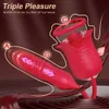 Vendere dispositivo di aspirazione rosa femminile per massaggio clitoridea leccatura delle vibrazioni masturbazione sex toy 231129
