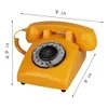 Telefone com fio vermelho clássico rotativo dial telefones de escritório em casa antigo vintage telefone de 1930s moda antiga 240102