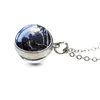 Pendant Necklaces Wolf Necklace Animal Ball Double Sided Glass Party Accessories Friend Gifts