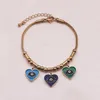 Link Bracelets Fashion Jewelry 18k Gold Plated Stainless Steal Bracelet Heart For Women