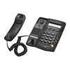 Desktop Corded Telephone Phone with LCD Display Caller ID Volume Adjustable Calculator Alarm Clock for House Home Call Center 240102