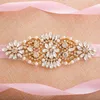 Bälten jlzxsy handgjorda vintage kristallpärla brud sashes guld gnistrande rhinestone bröllop brud brudtärnor klädtillbehör