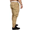 Herrbyxor picklion män joggar last fast färg elastiska långa avslappnade byxor pantalon homme militär armé leggings