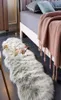 Lyx y mattor vardagsrum modern päls matta sängplats sovrum område plysch barn prinsessan dekor golvmatta vit 2110236272196