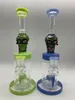 10 pulgadas Bong Glass Hookah Grimace 4Colors Percolador 14 mm Junta hembra con tazón