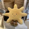 Funny Sun Moon Soft Plush Toy Baby Cute Throw Pillow Comfort Dolls Home Decor Xmas Gift Kids 240102