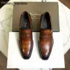 Berluti Zapatos de cuero para hombre Formal Berlutis Nuevo calzado Gaspard para hombre Lefu con cuero de vaca pulido y patrón de piedra Casual Business Rj