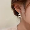 Boucles d'oreilles arbre de noël en cristal Zircon pour femmes, bijoux de fête en strass brillant