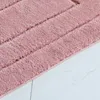 Tapis de bain absorbant l'eau, coloré, antidérapant, décor de salle de bain, lavable, paillasson de douche en relief