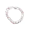 gloednieuwe 10M zijwaartse garnalengesp men039s 925 zilveren plaat bedelarmband 205x10cm DFMWB151sterling verzilverd juweel6892378